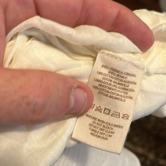 Free People Off White Embroidered Design Boho Feminine Dress Cottagecore - Picture 11 of 12